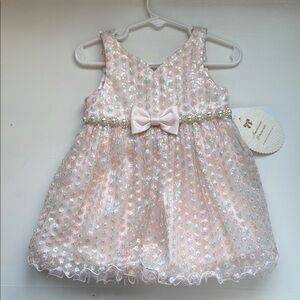 American Princess Pink and White baby dress